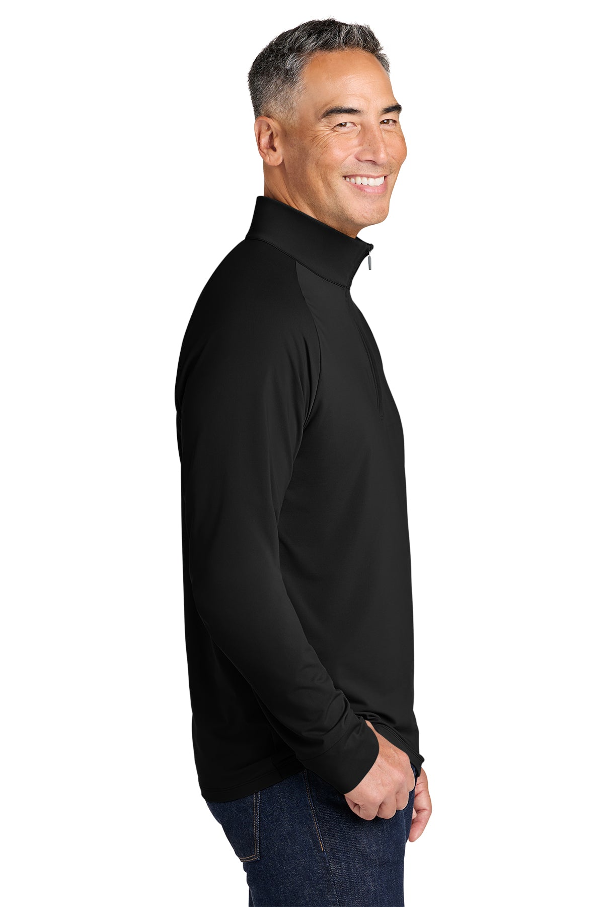 Brooks Brothers Luxe Performance Custom 1/4-Zips, Black [Mechanical Solutions]