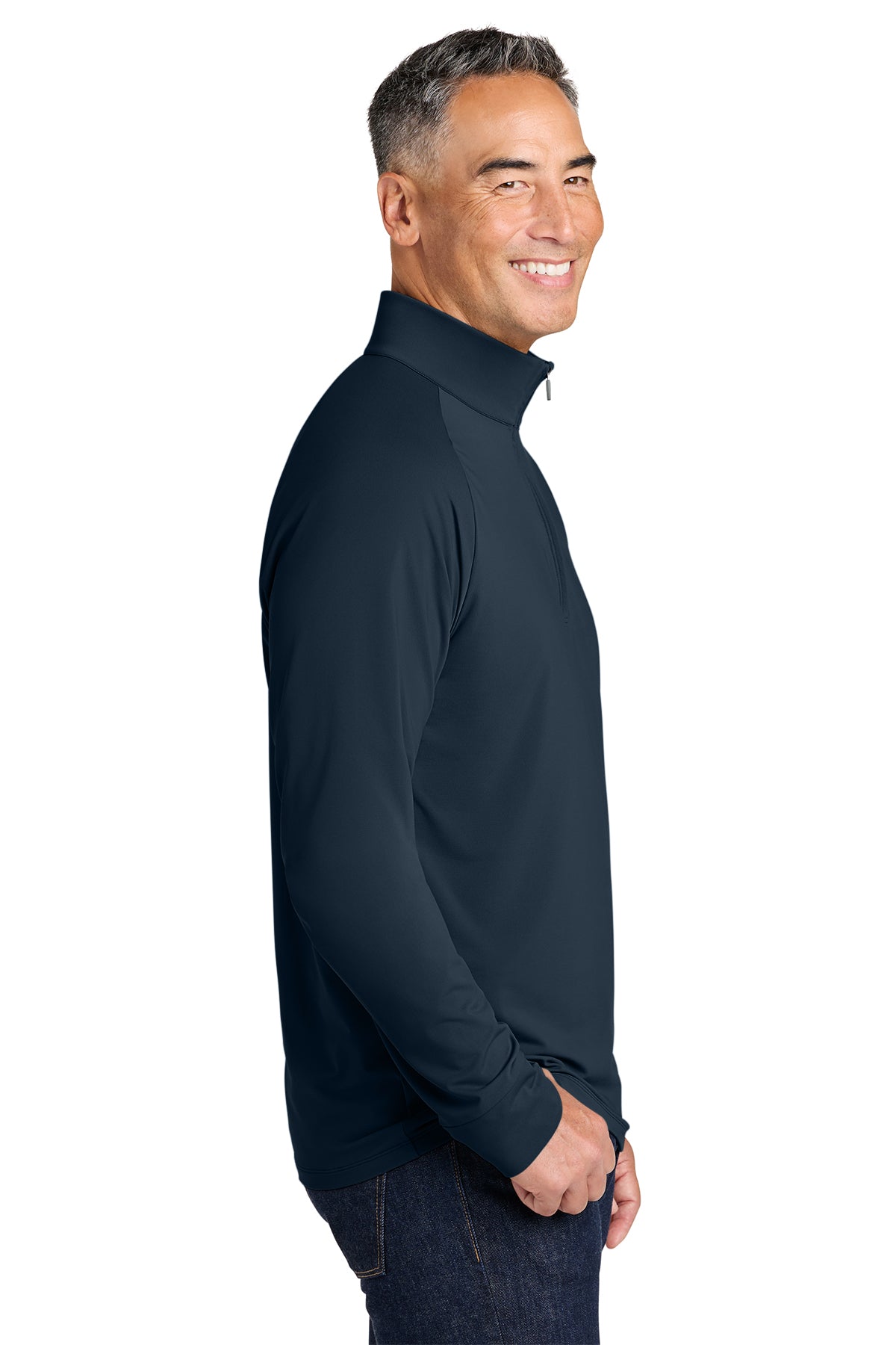 Brooks Brothers Luxe Performance Custom 1/4-Zips, Navy [Dunbar]