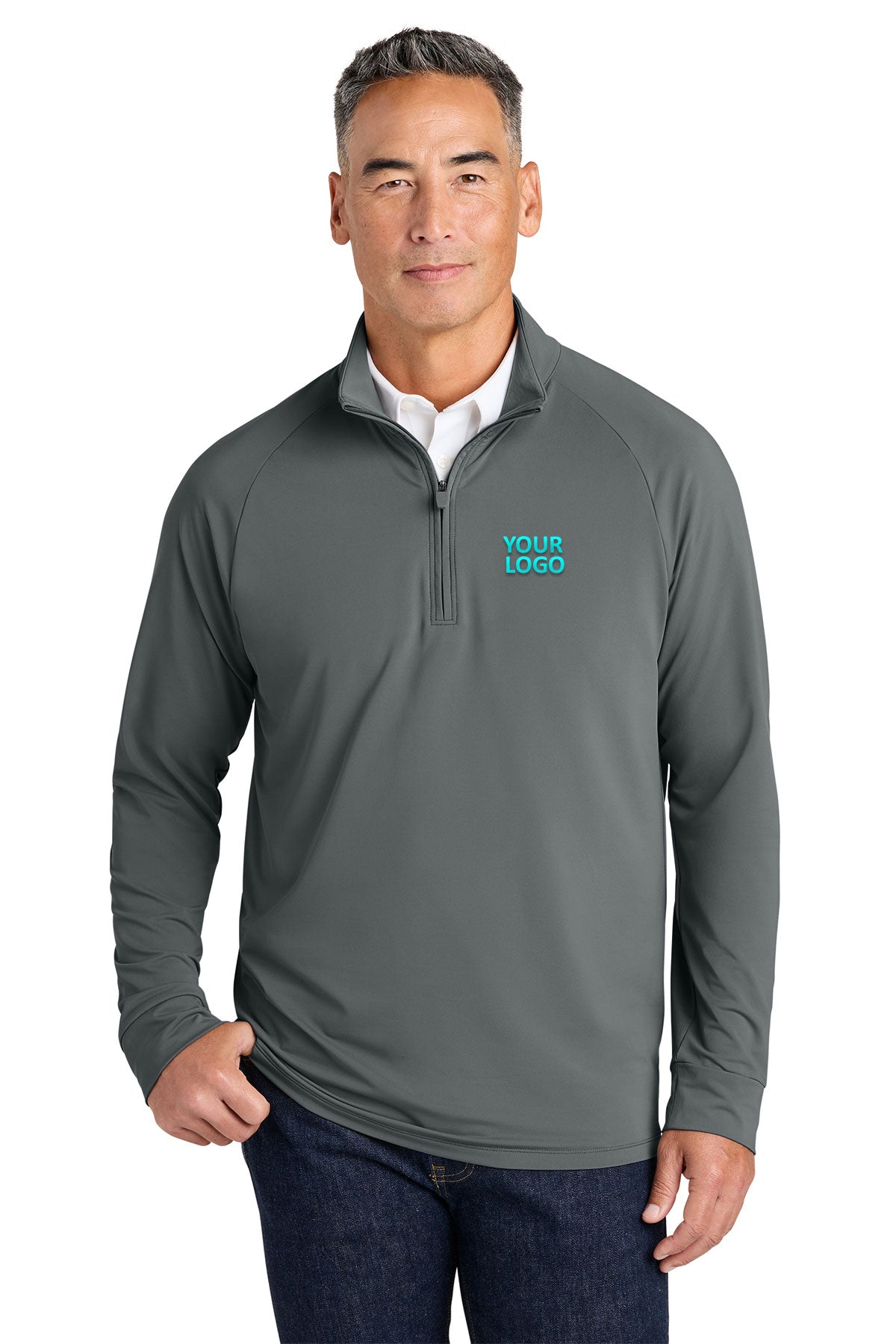 Brooks Brothers Luxe Performance Custom 1/4-Zips, Grey