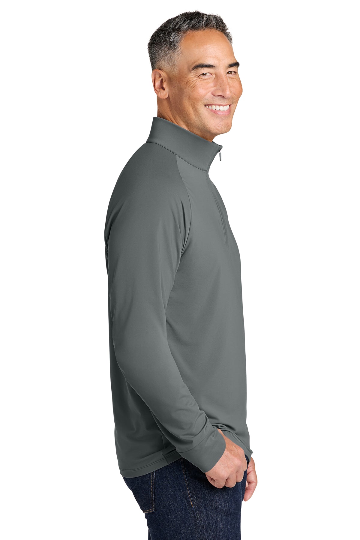 Brooks Brothers Luxe Performance Custom 1/4-Zips, Grey
