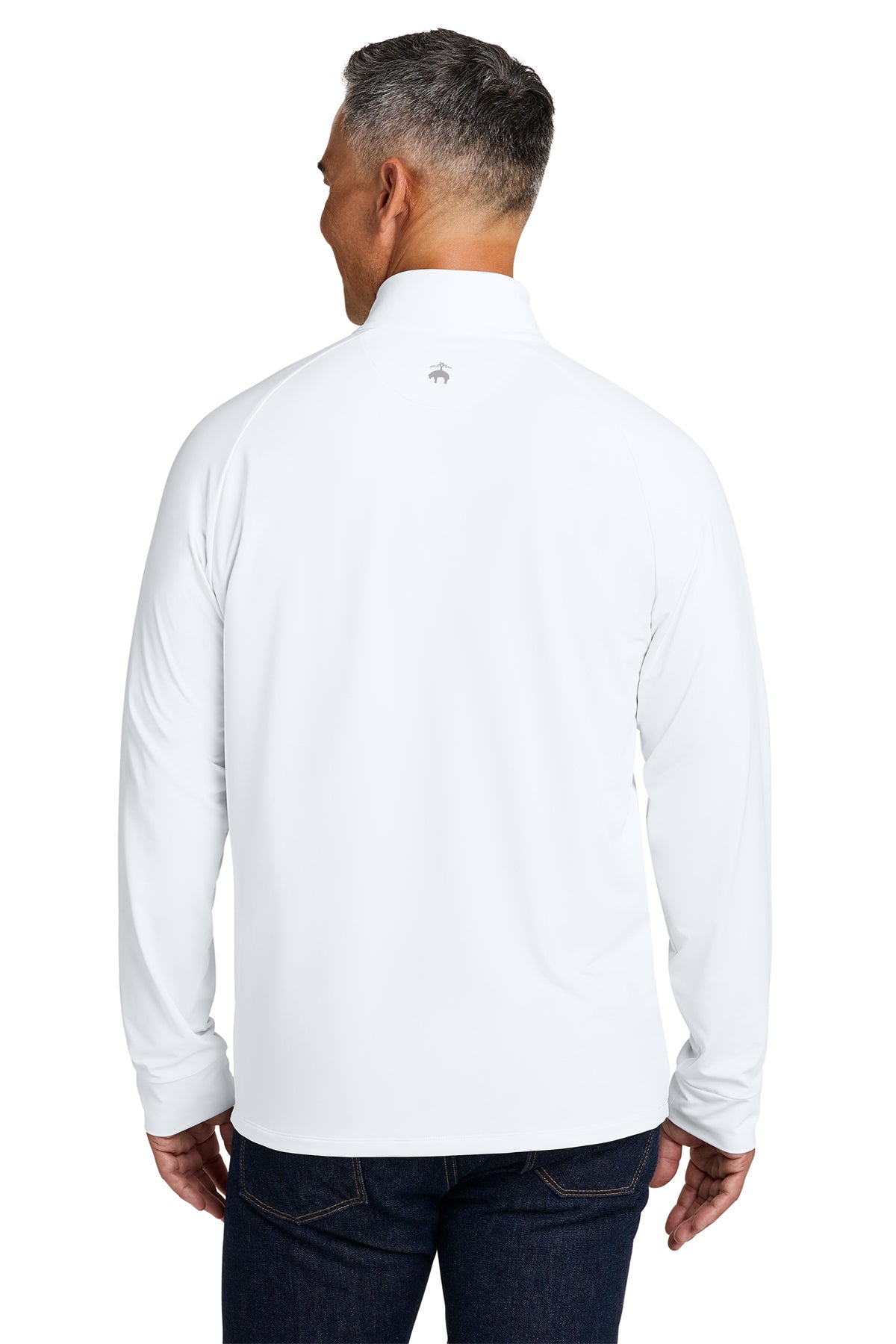 Brooks Brothers Luxe Performance Custom 1/4-Zips, White [Fellowes Brands]
