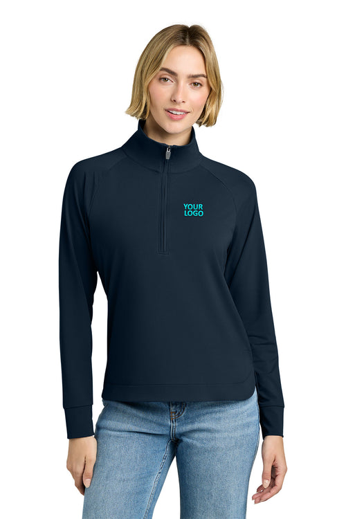 Brooks Brothers Luxe Performance Custom 1/4-Zips, Navy [Dunbar]