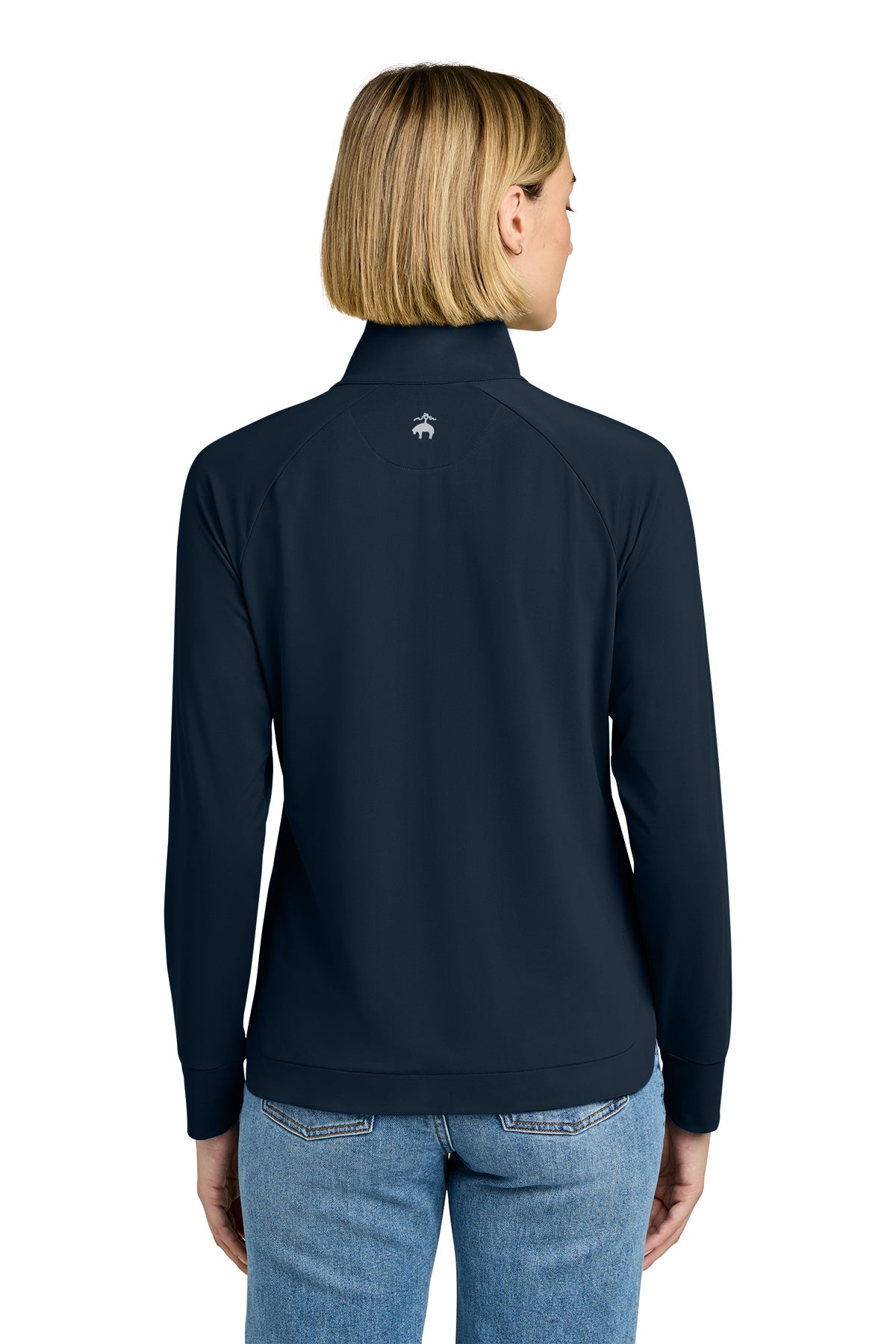 Brooks Brothers Womens Luxe Performance Custom 1/4-Zips, Navy