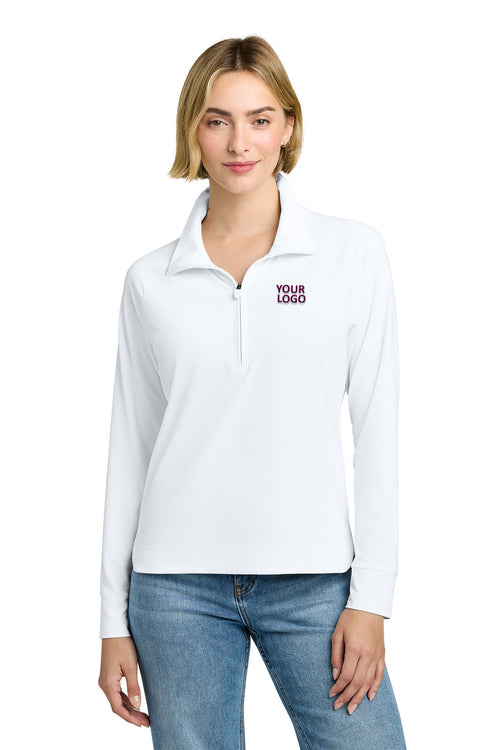 Brooks Brothers Luxe Performance 1/4-Zip, White [Fellowes Brands]