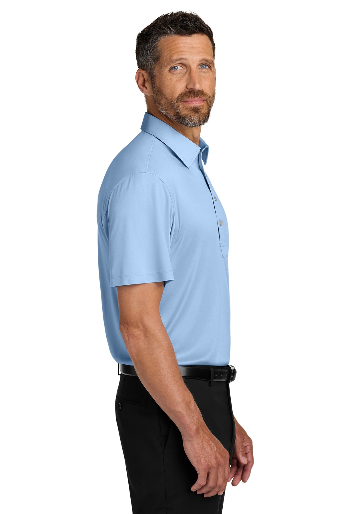 Port Authority Shirt Collar Polo, Cloud Blue