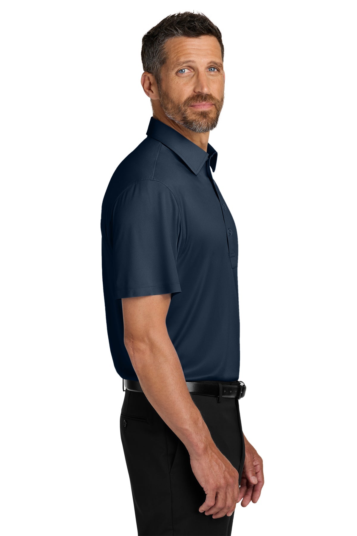 Port Authority Shirt Collar Polo, River Blue Navy [Mechanical Solutions]