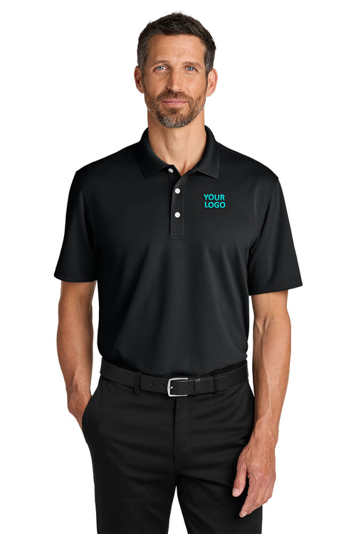 Port Authority Womens Dry Zone Stain-Release Grid Polo, Deep Black