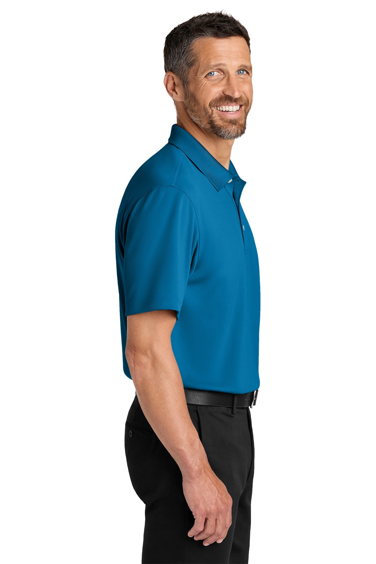 Port Authority Dry Zone Stain-Release Grid Polo, Imperial Blue