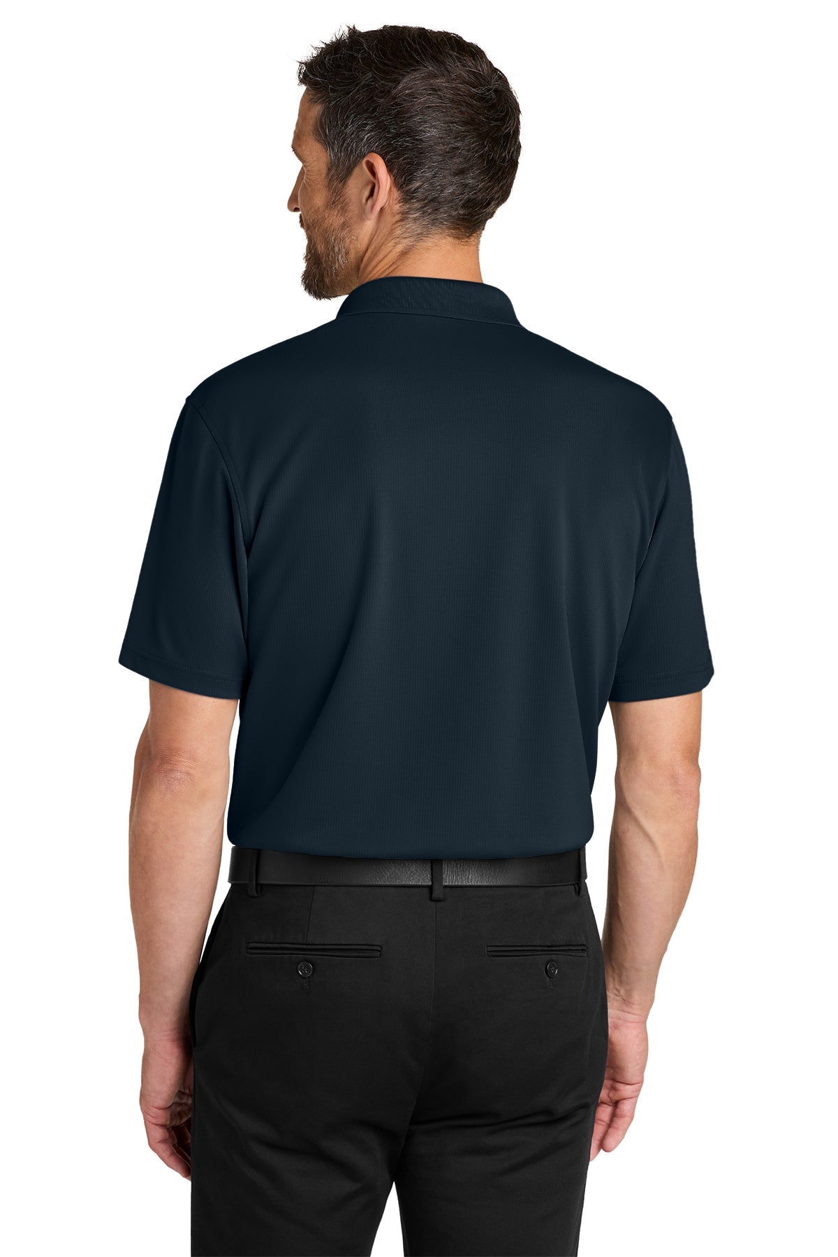 Port Authority Dry Zone Stain-Release Grid Polo, Night Navy [TW Constructors]