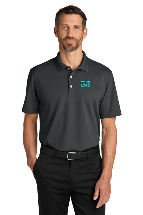 Port Authority Womens Dry Zone Stain-Release Grid Polo, Seal Grey