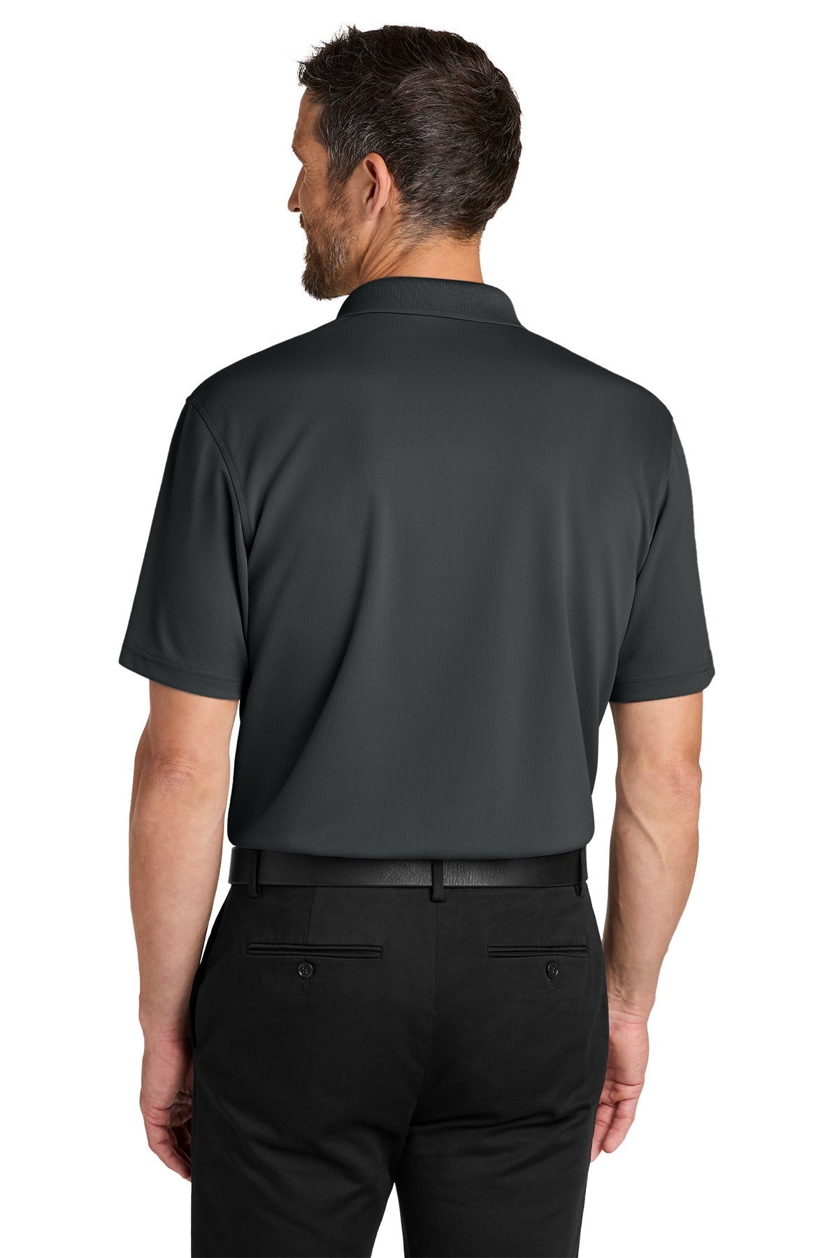 Port Authority Dry Zone Stain-Release Grid Polo, Seal Grey [TW Constructors]