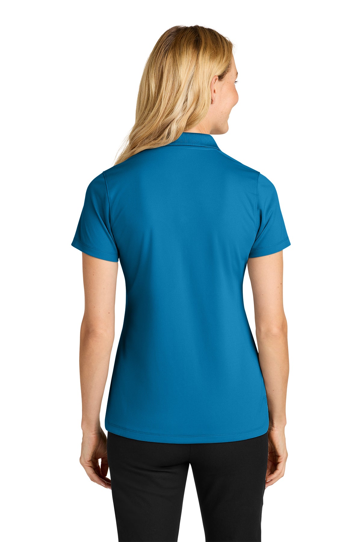 Port Authority Womens Dry Zone Stain-Release Grid Polo, Imperial Blue [Osage LLC]