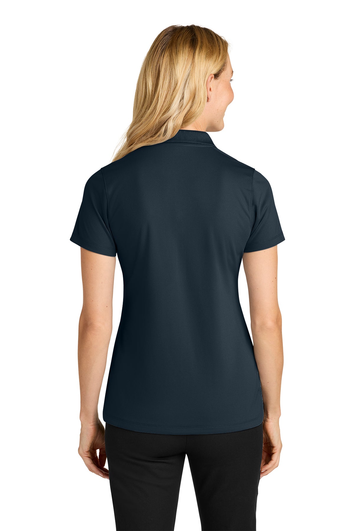 Port Authority Womens Dry Zone Stain-Release Grid Polo, Night Navy