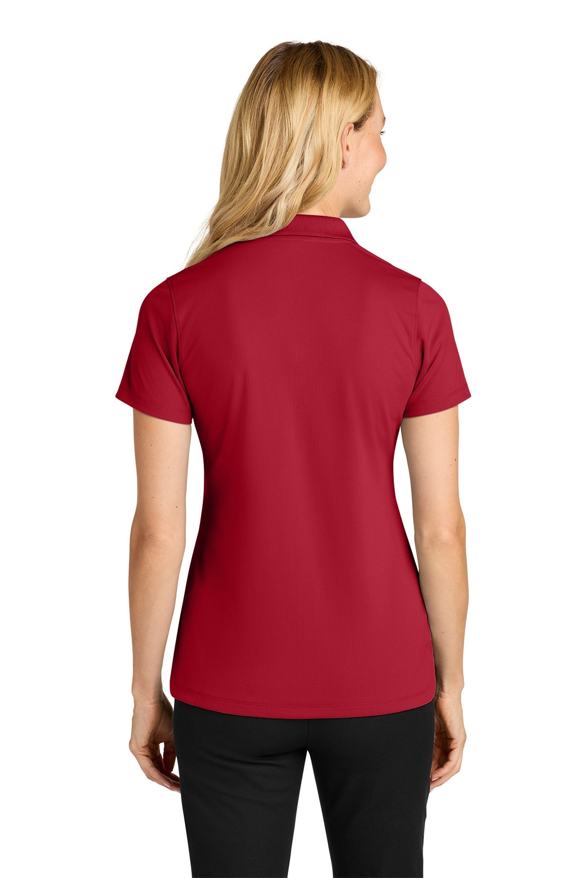 Port Authority Womens Dry Zone Stain-Release Grid Polo, Rich Red [Fire Solutions]