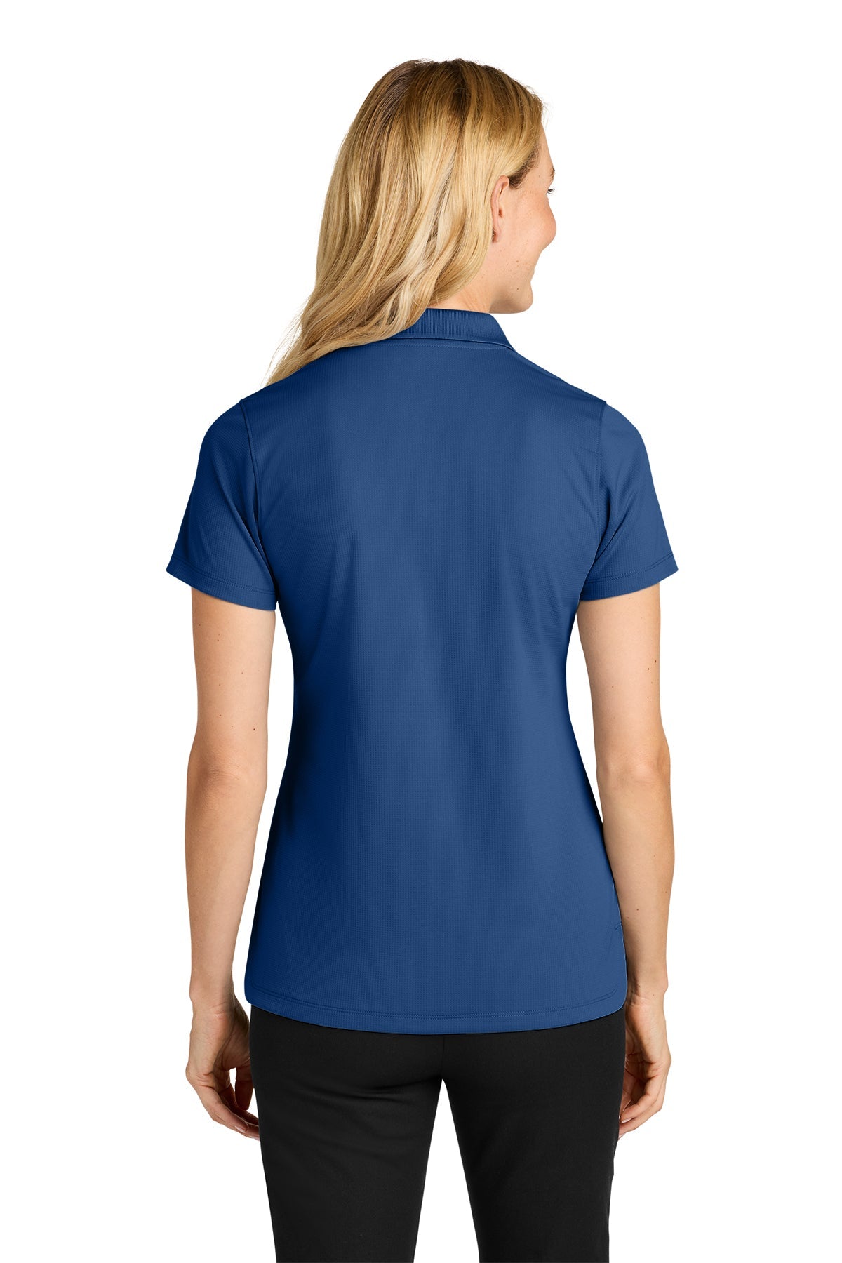 Port Authority Womens Dry Zone Stain-Release Grid Polo, Royal [Vision Electric and Systems]