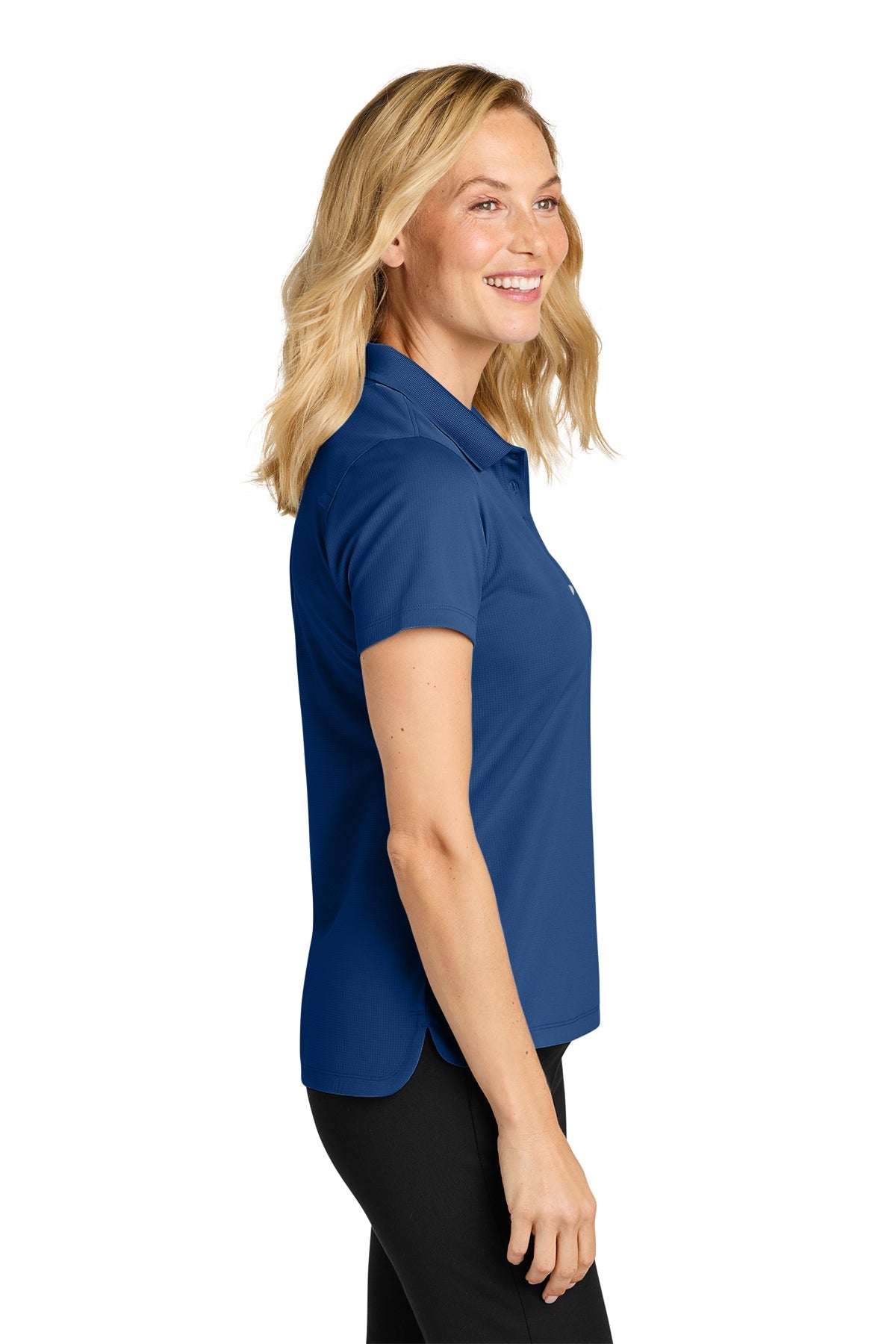 Port Authority Womens Dry Zone Stain-Release Grid Polo, Royal [Vision Electric and Systems]