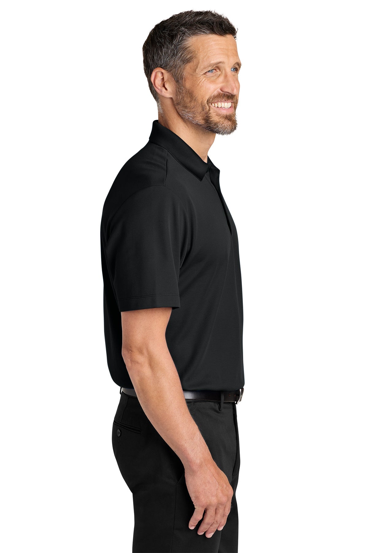 Port Authority Plaited Pique Polo, Deep Black [Skurka Aerospace, Inc.]
