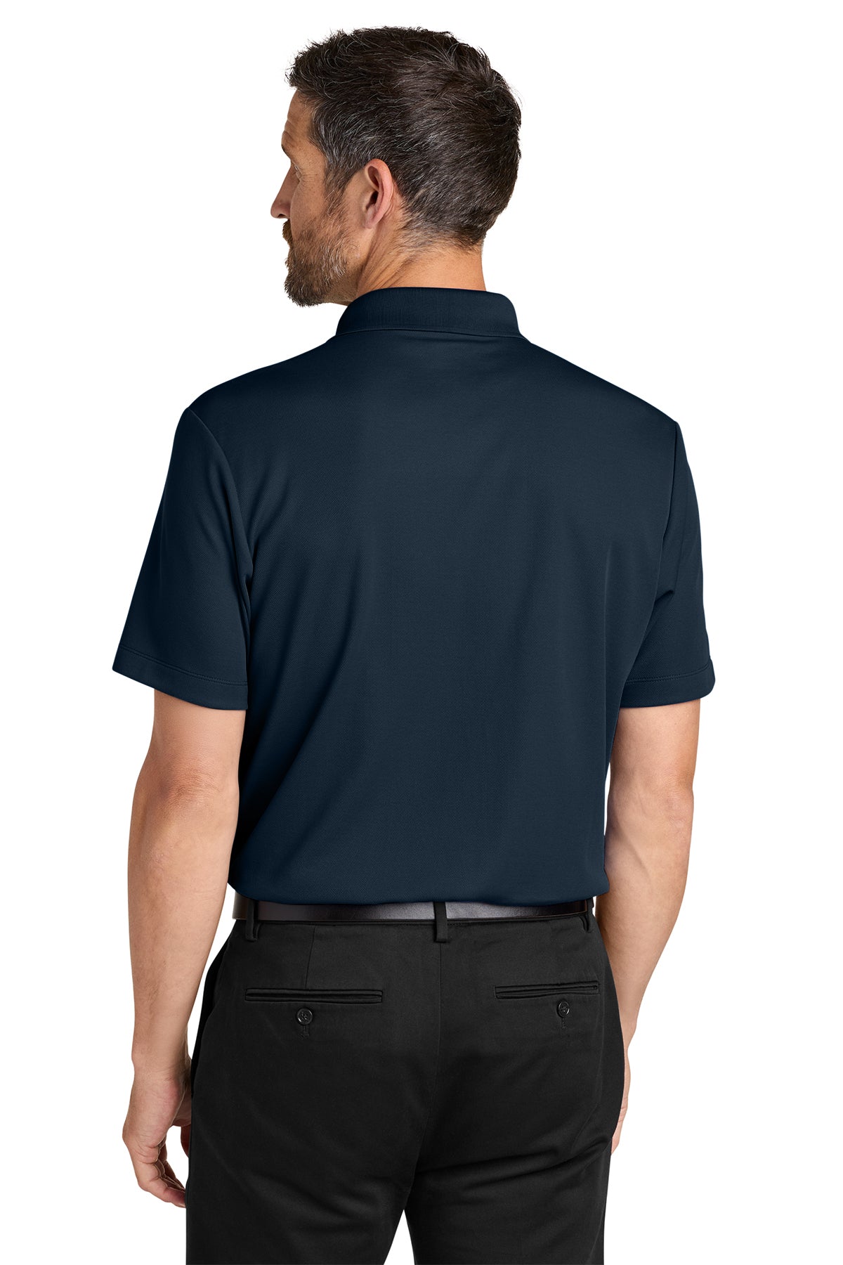 Port Authority Plaited Pique Polo, Night Navy