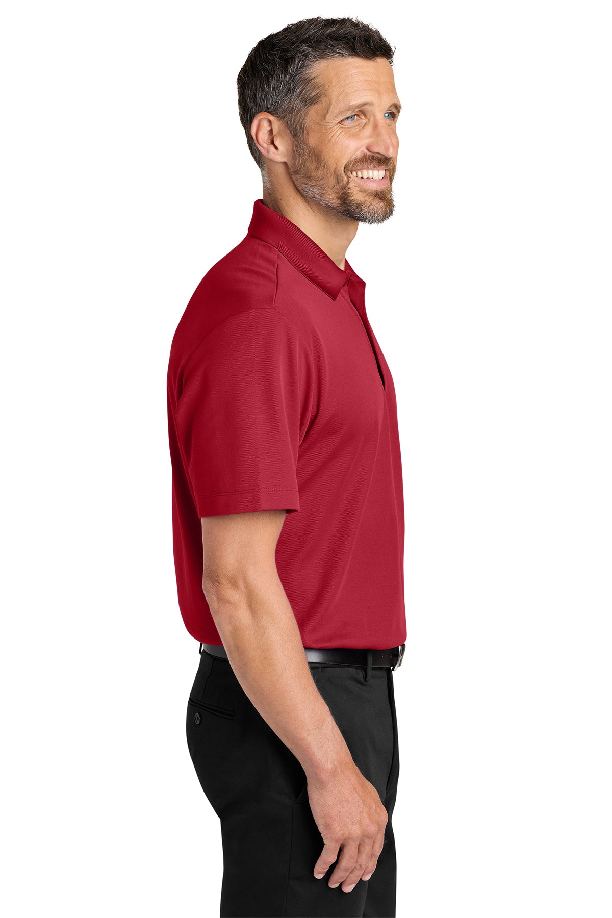 Port Authority Plaited Pique Polo, Rich Red