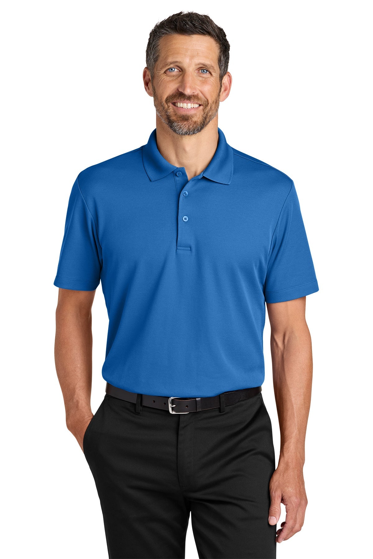 Port Authority Plaited Pique Polo, Strong Blue [Fire Solutions]