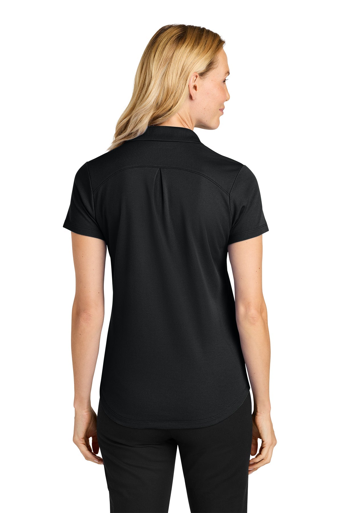 Port Authority Womens Plaited Pique Polo, Deep Black [Stratolaunch]