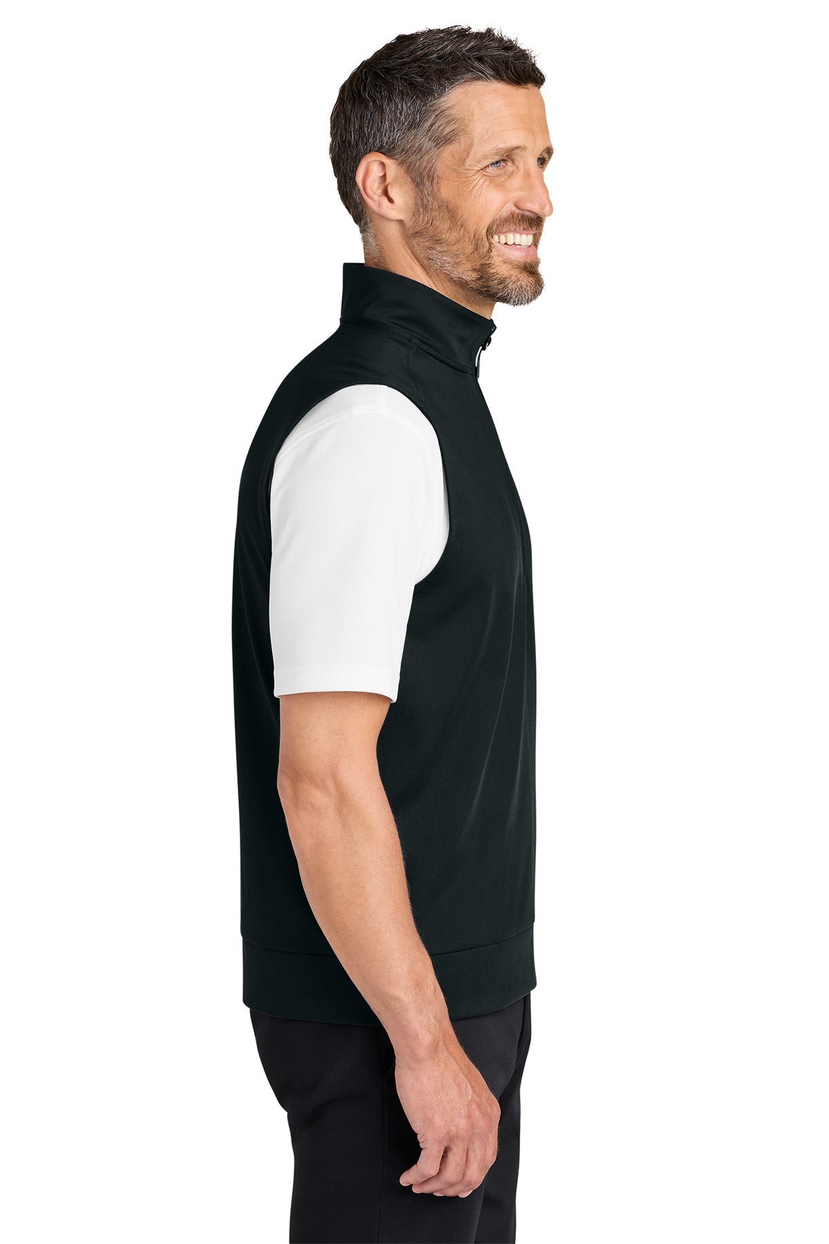 Port Authority C-FREE Double Knit 1/4-Zip Vest, Deep Black [Fire Solutions]