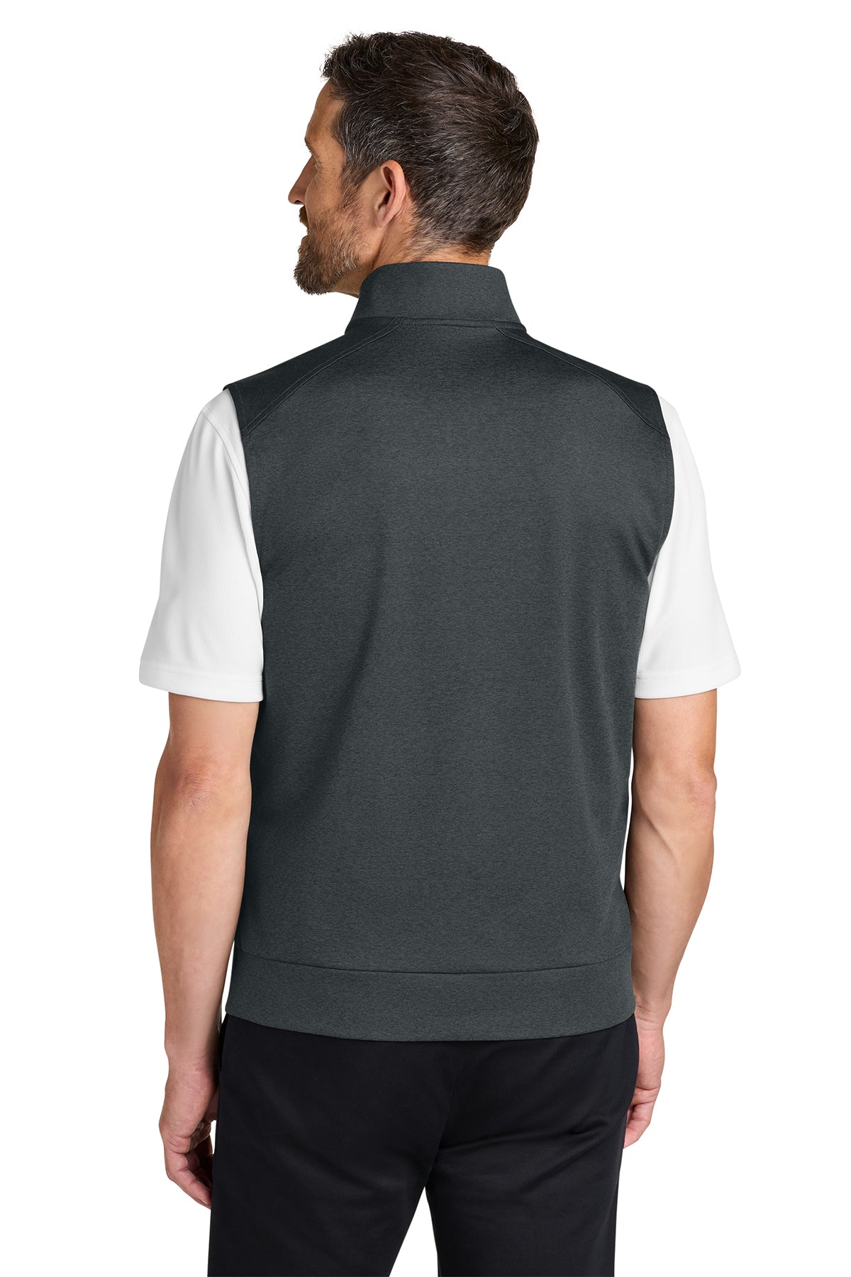 Port Authority C-FREE Double Knit 1/4-Zip Vest, Grey Steel Heather [Mechanical Solutions]