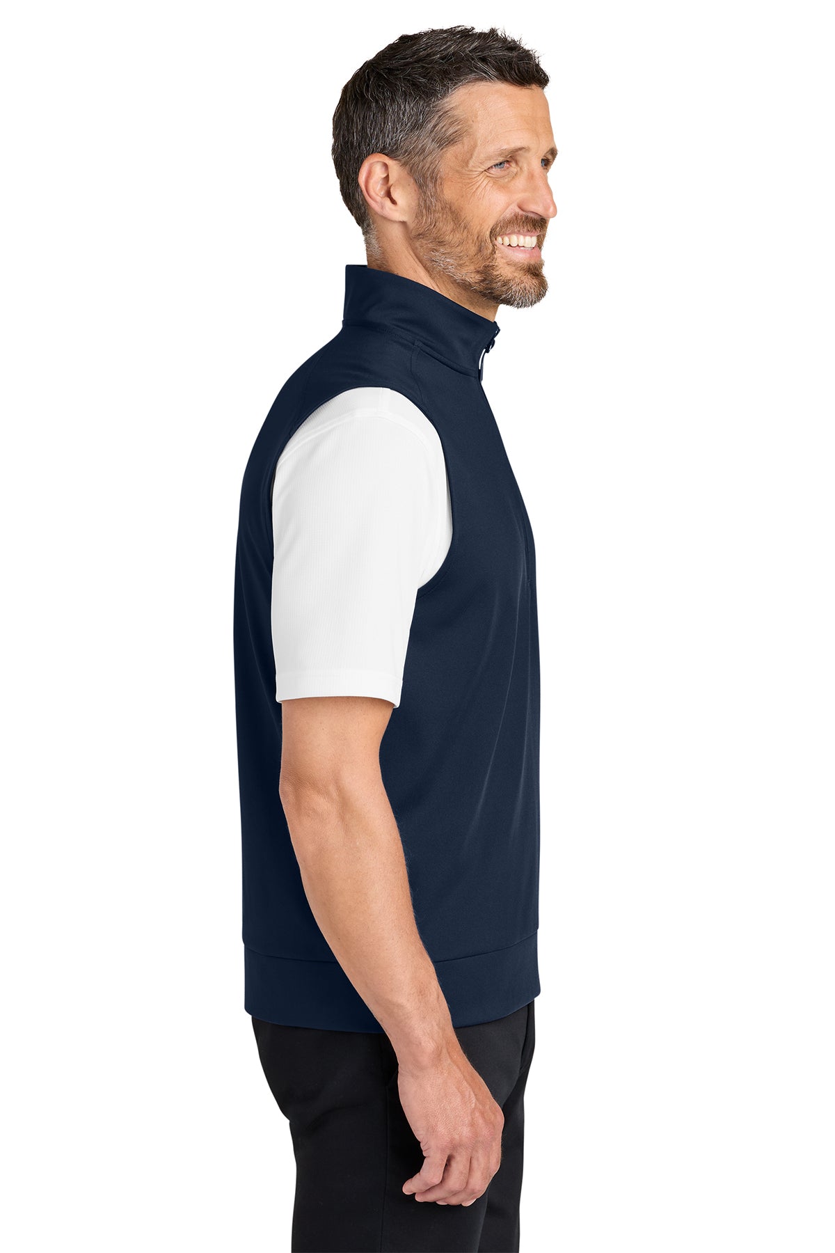 Port Authority C-FREE Double Knit 1/4-Zip Vest, True Navy