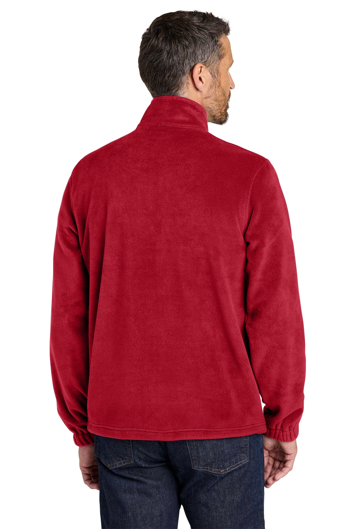 Port Authority Plush Fleece Full-Zip Jacket, Rich Red