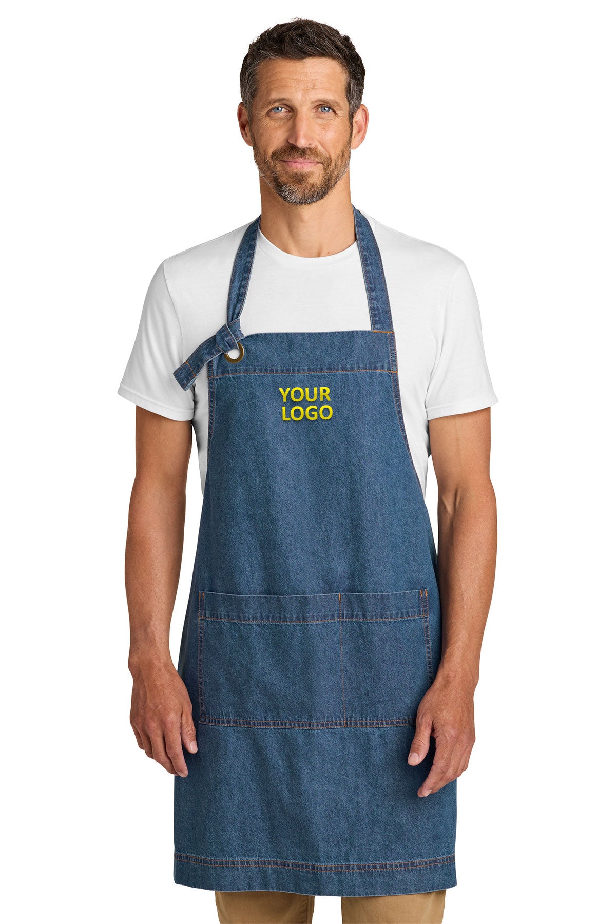 Port Authority Signature Denim Apron, Medium Denim
