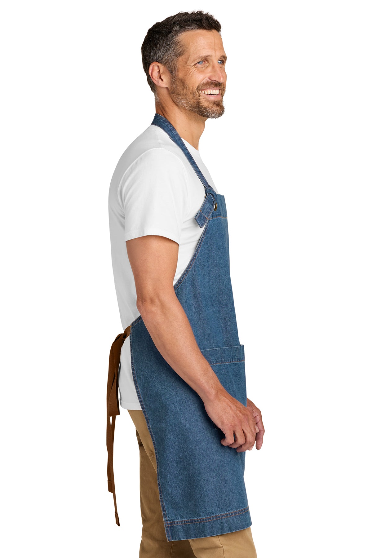 Port Authority Signature Denim Apron, Medium Denim