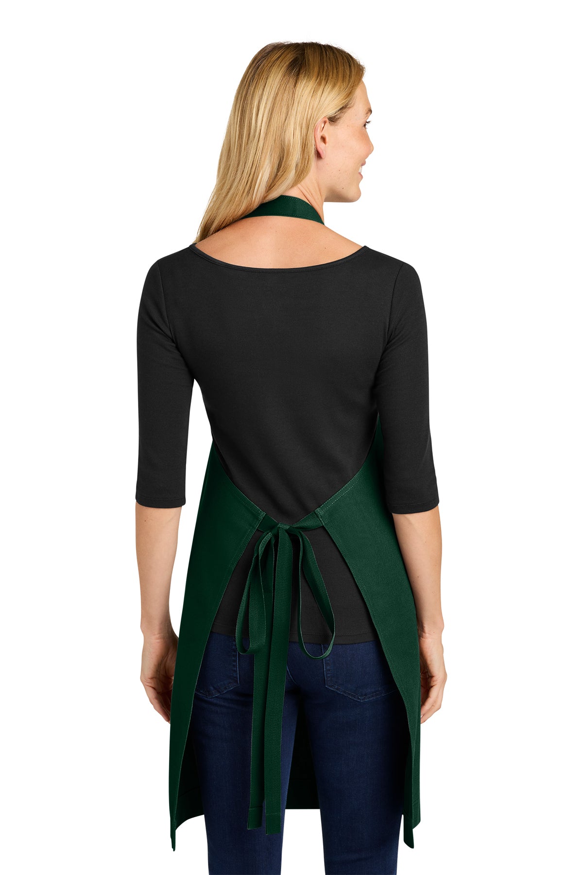 Port Authority Signature Heavy Twill Bib Apron, Dark Green