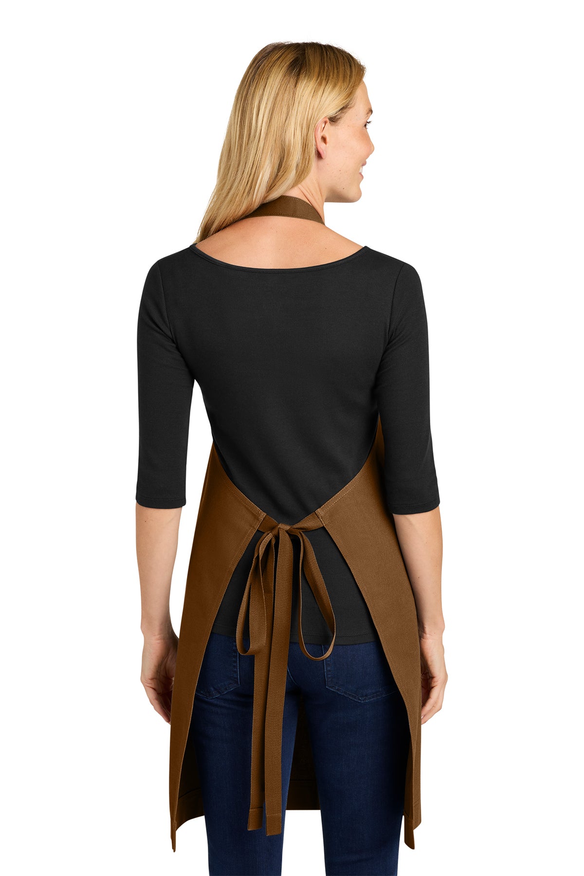 Port Authority Signature Heavy Twill Bib Apron, Duck Brown