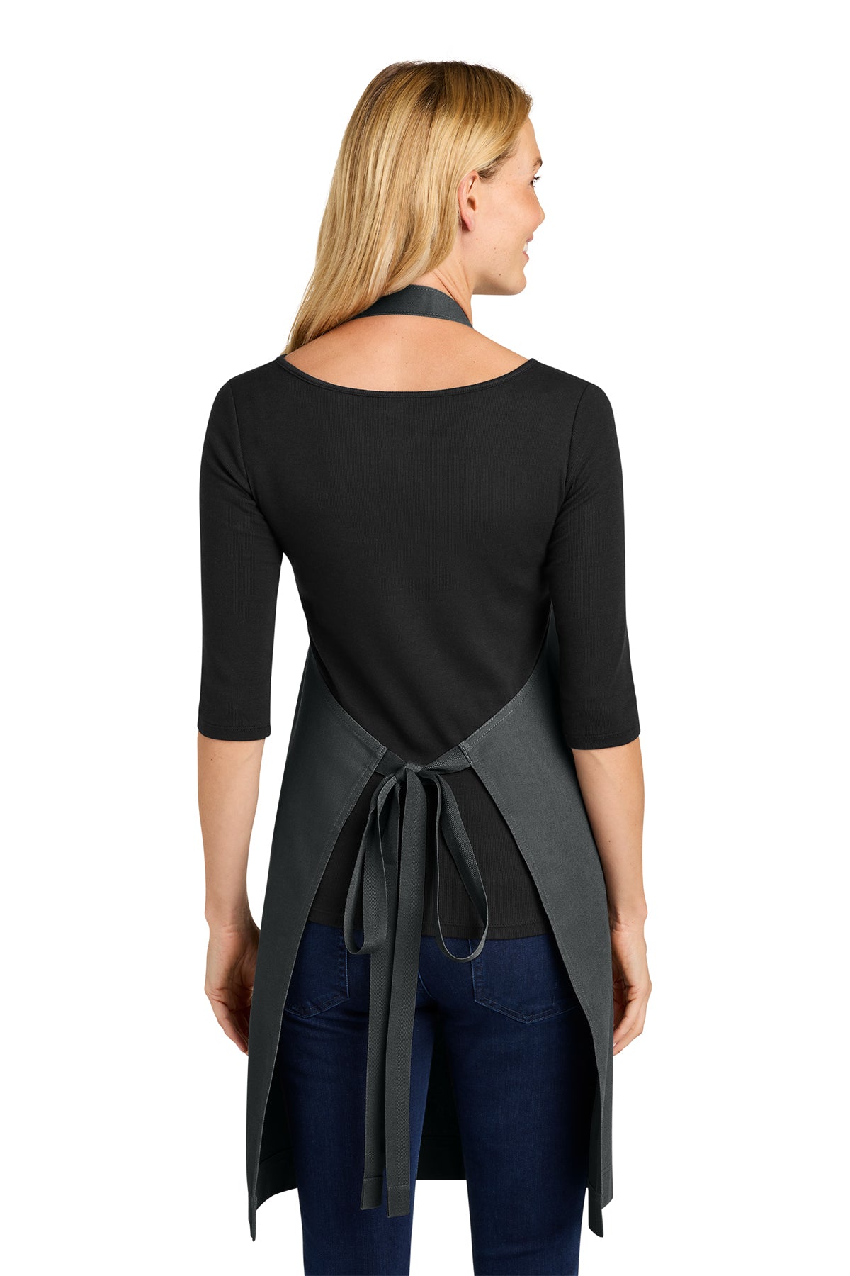 Port Authority Signature Heavy Twill Bib Apron, Storm Grey