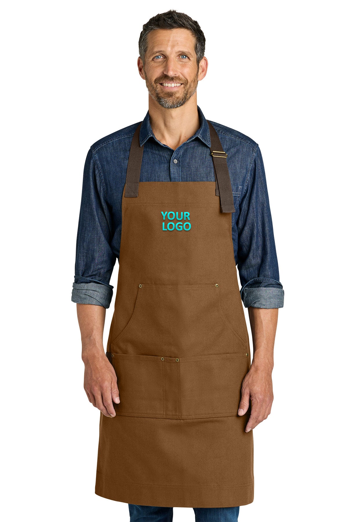 Custom Port Authority A903 Duck Brown
