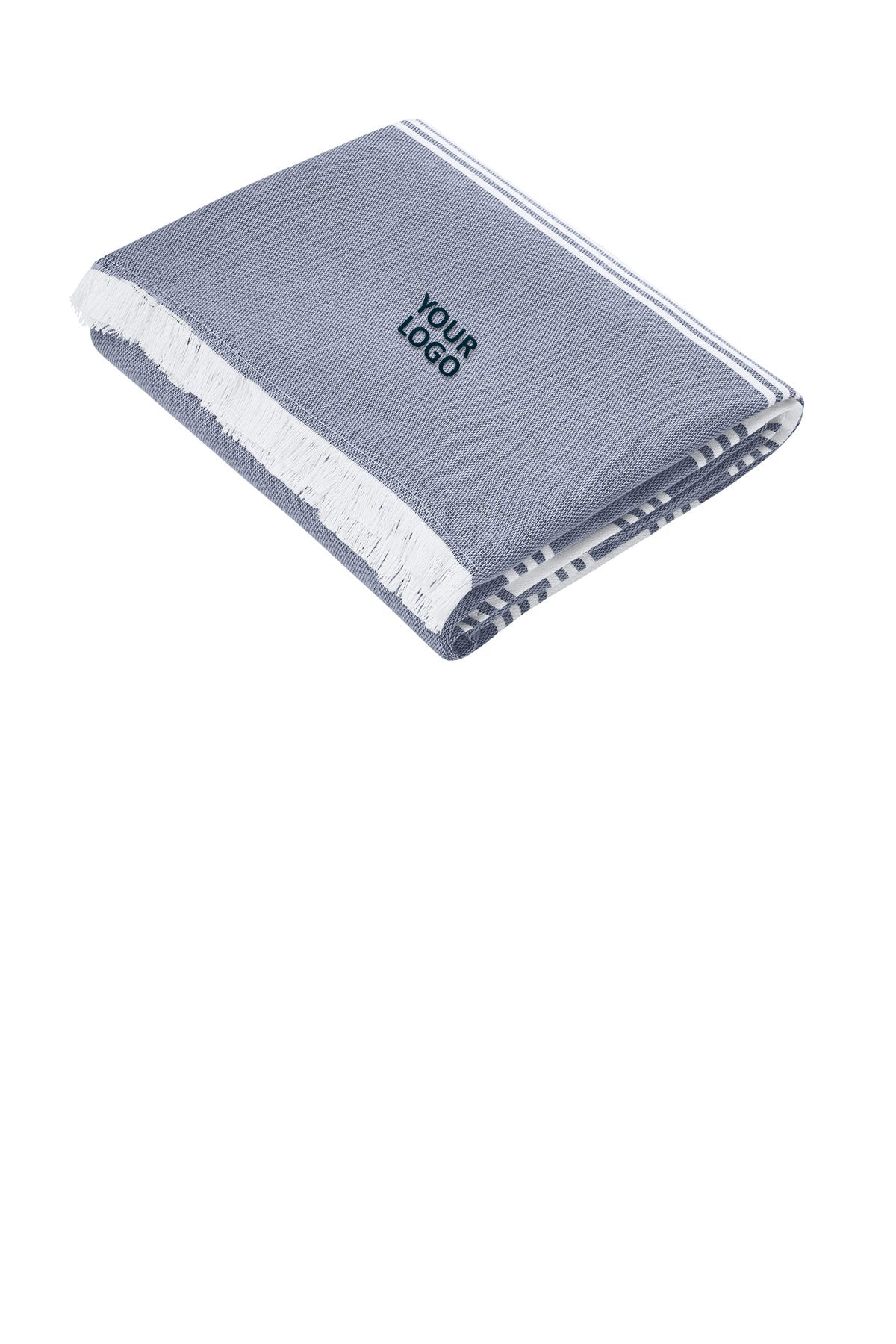 Port Authority Beach Throw, River Blue Navy/ White
