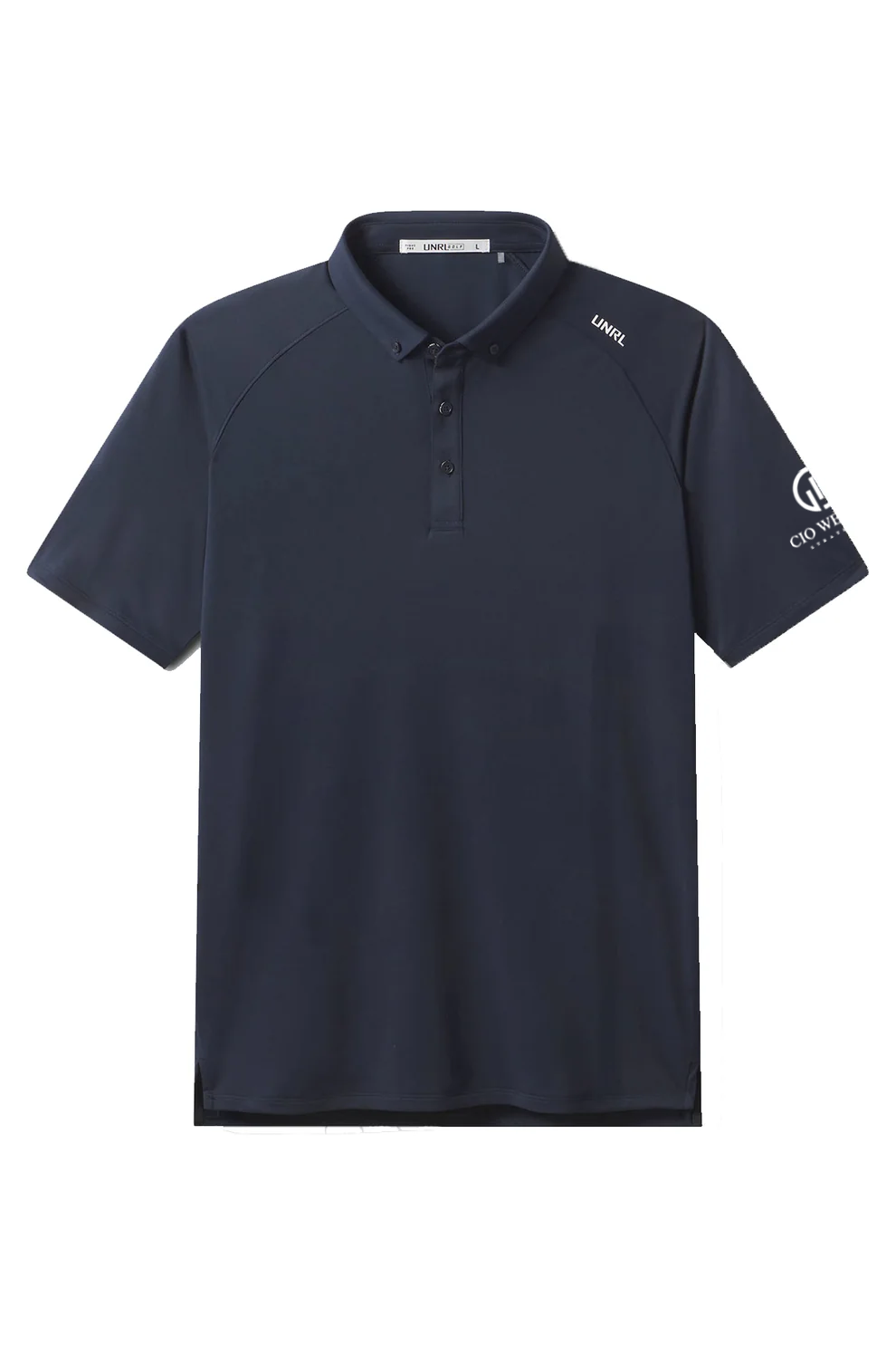UNRL Pique Pro Polo, Navy [CIO Wealth Strategies]