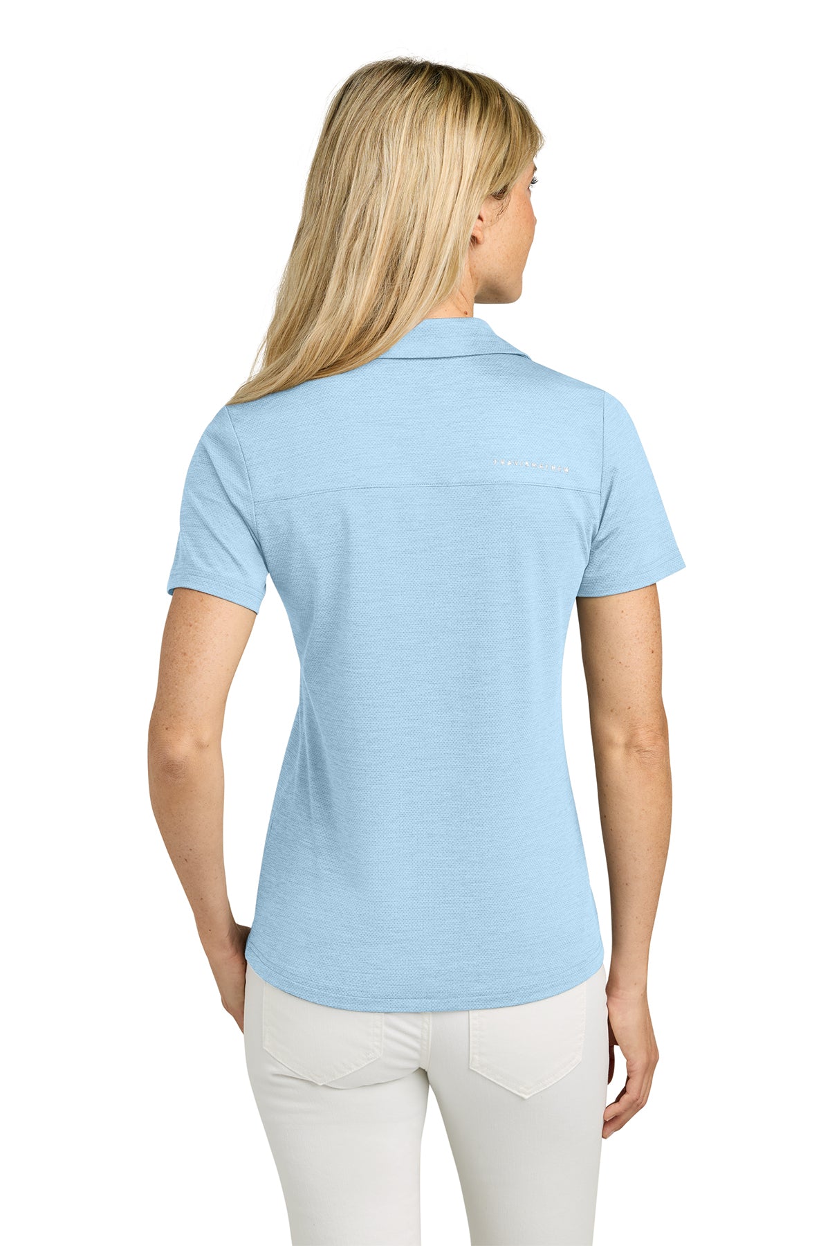 TravisMathew Womens Onward Custom Polos, Blue Heather