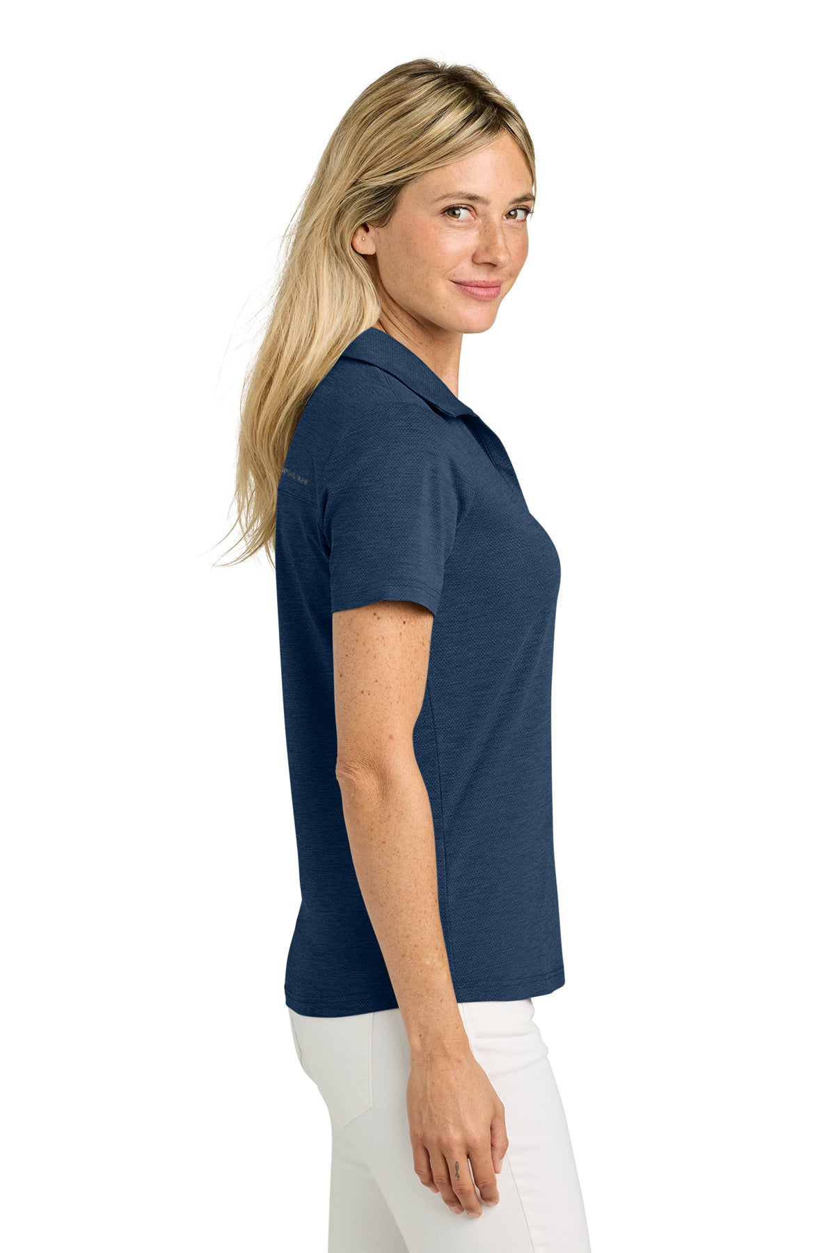 TravisMathew Womens Onward Custom Polos, Navy Heather