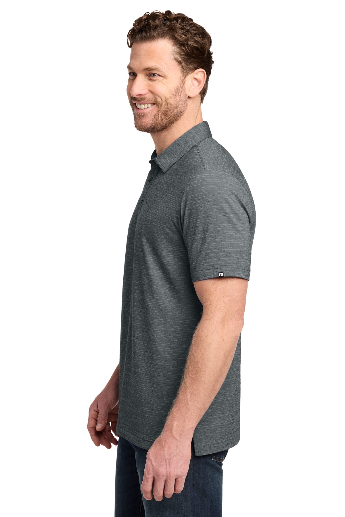 TravisMathew Crestview Custom Polos, Grey Heather