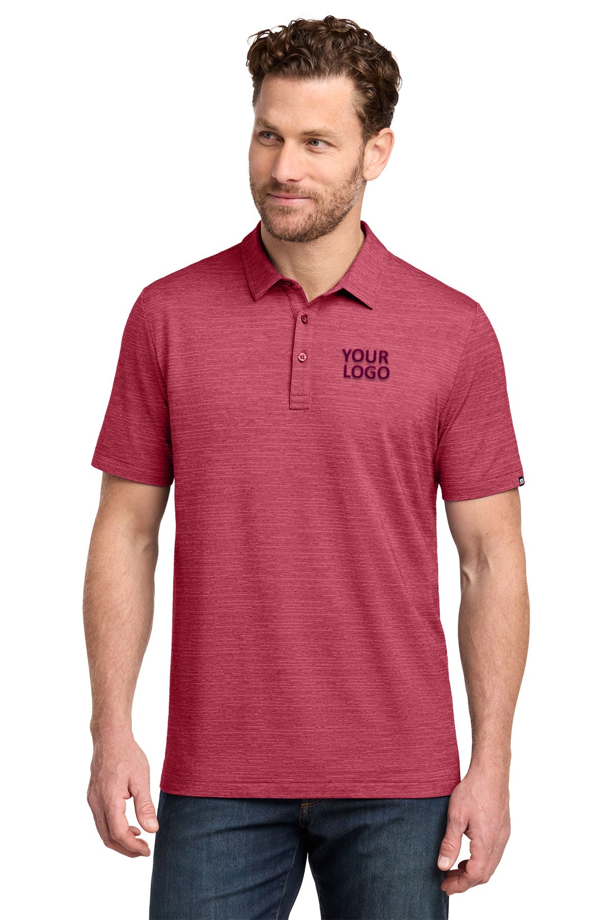Brooks Brothers Red Heather TMA46371 custom dri fit polo shirts