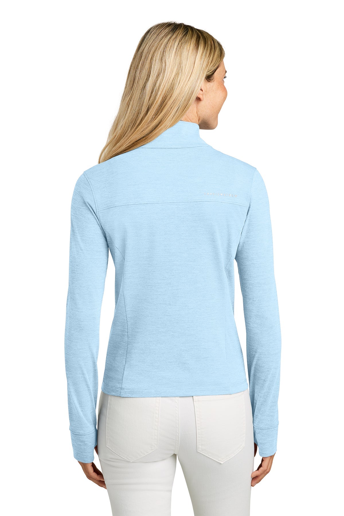 TravisMathew Womens Onward Custom 1/2-Zips, Blue Heather [TW Constructors]