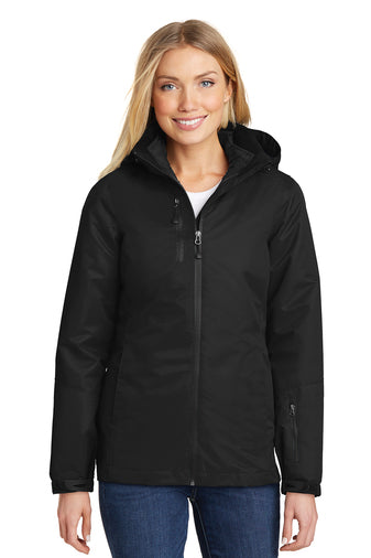 Port Authority Ladies Waterproof 3-in-1 Jacket, Black [CR Powered by Epiroc]