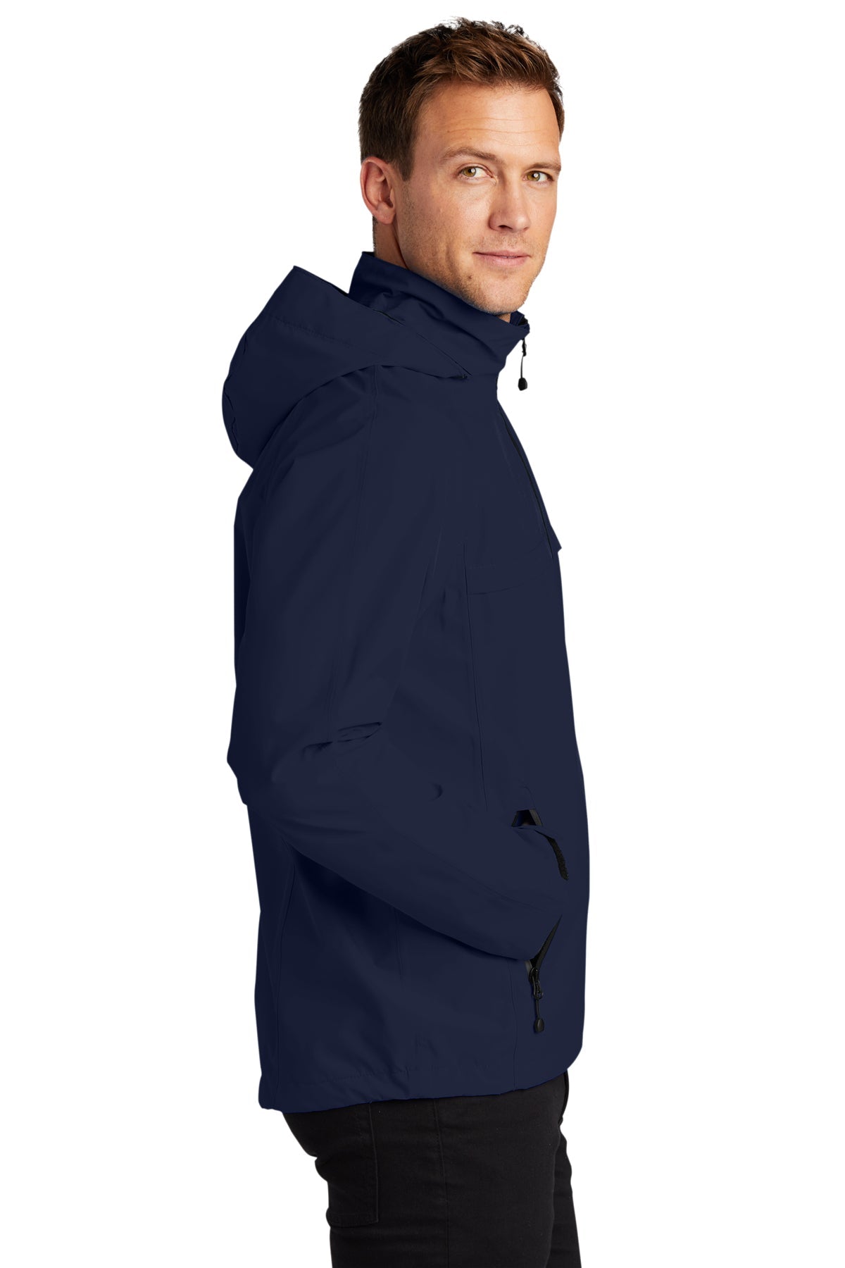 Port Authority Torrent Customized Waterproof Jackets, True Navy [Tongue Point Job Corps]