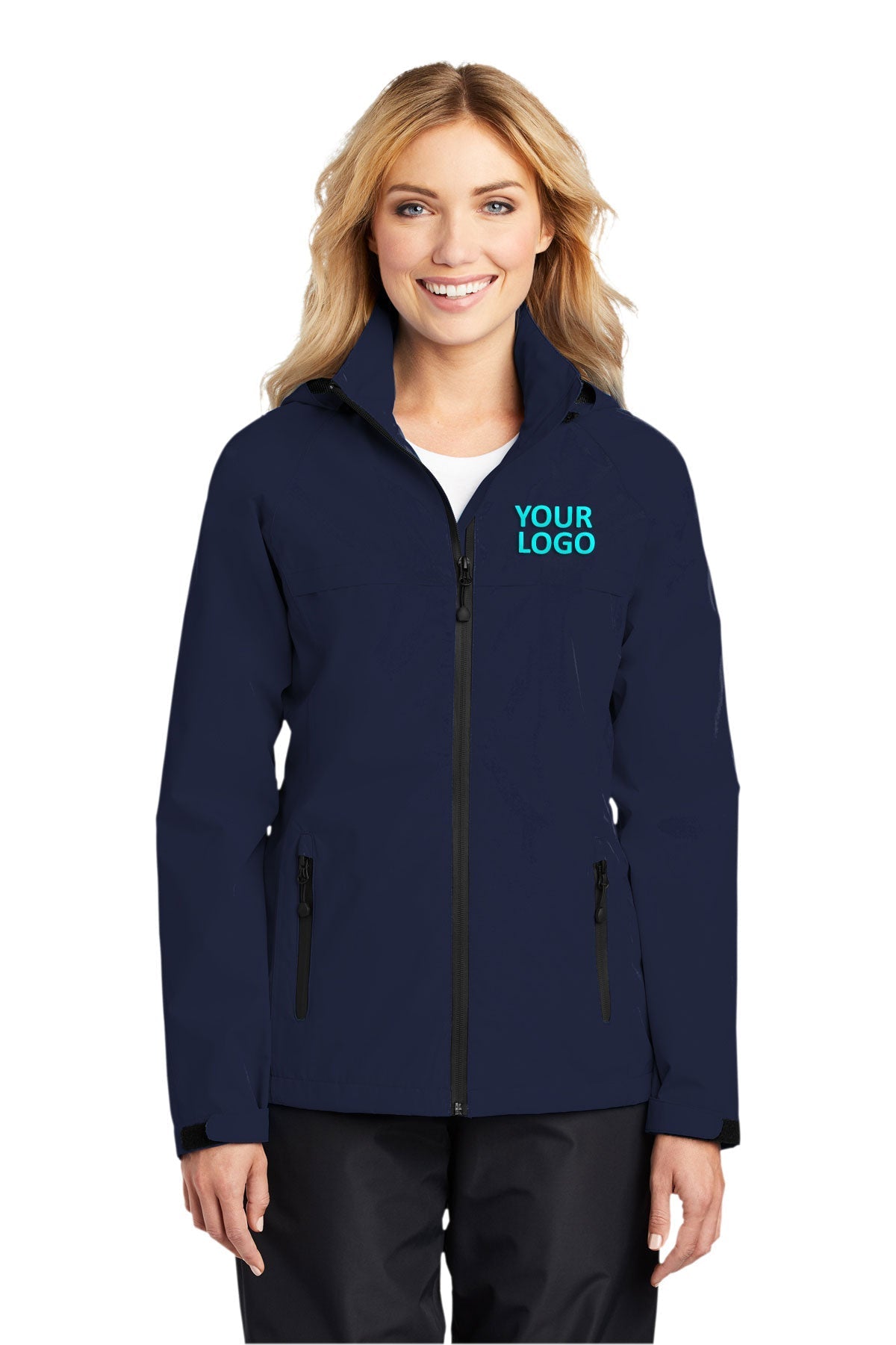 Port Authority Ladies Torrent Customized Waterproof Jackets, True Navy [Tongue Point Job Corps]