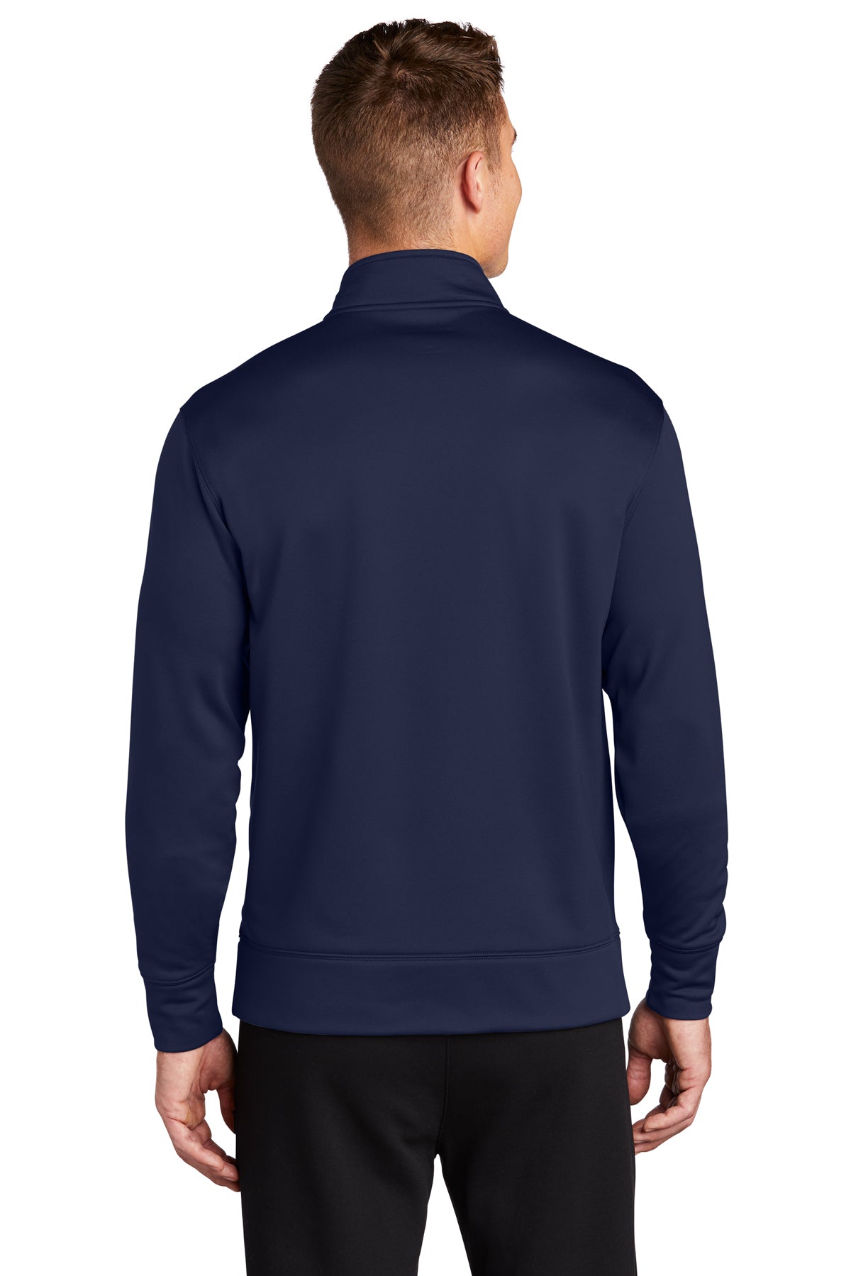 Sport-Tek Sport-Wick Fleece Branded Full-Zip Jackets, Navy [Guardian Pharmacy of Cincinnati DBA Mullaneys]