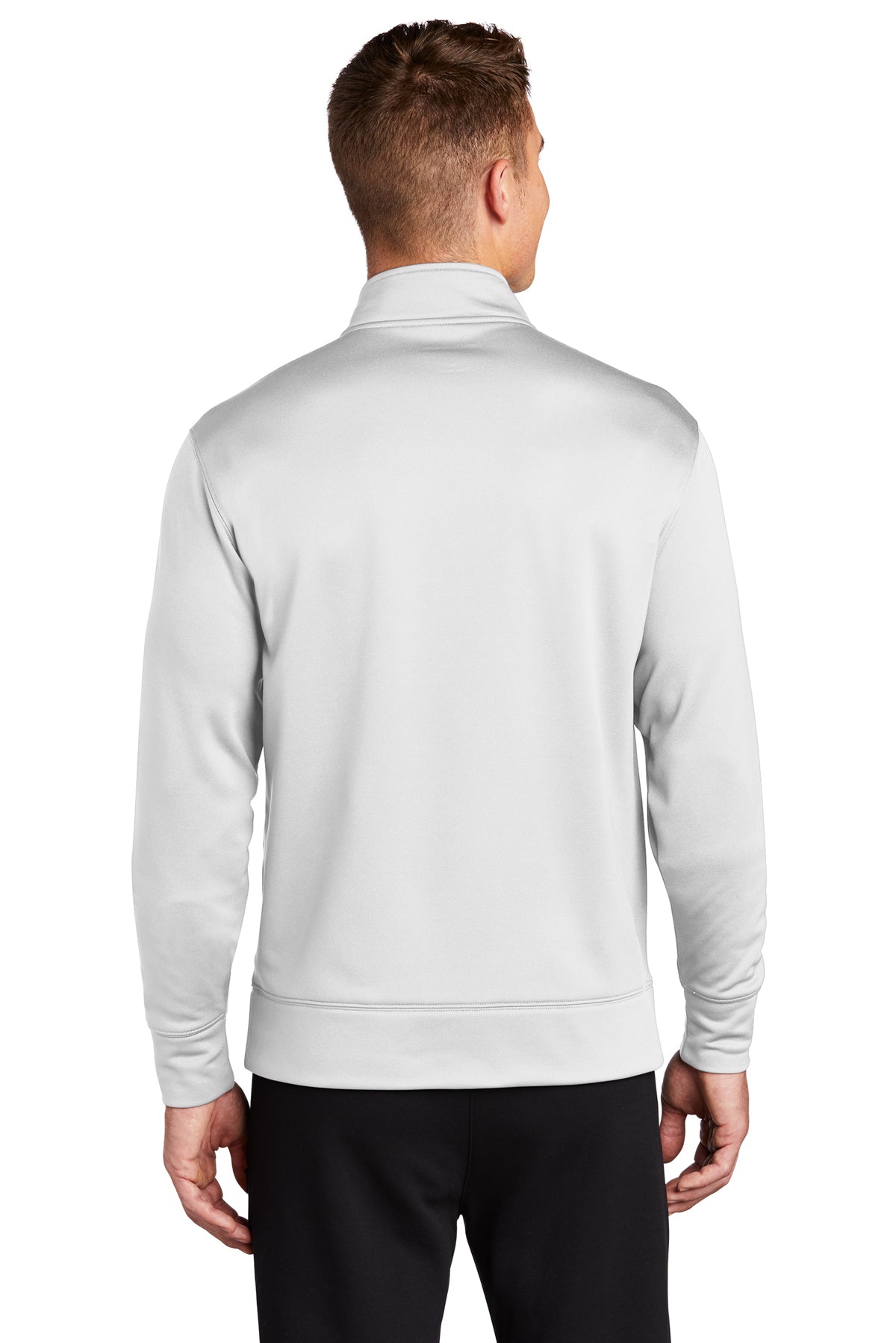 Sport-Tek Sport-Wick Fleece Branded Full-Zip Jackets, White [Orpical Technology Solutions]