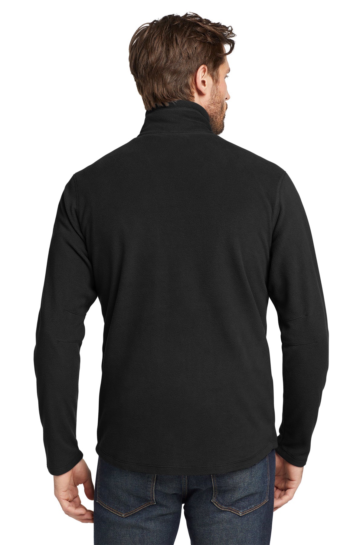 Eddie Bauer Half-Zip Microfleece, Black [Black Diamond Realty]