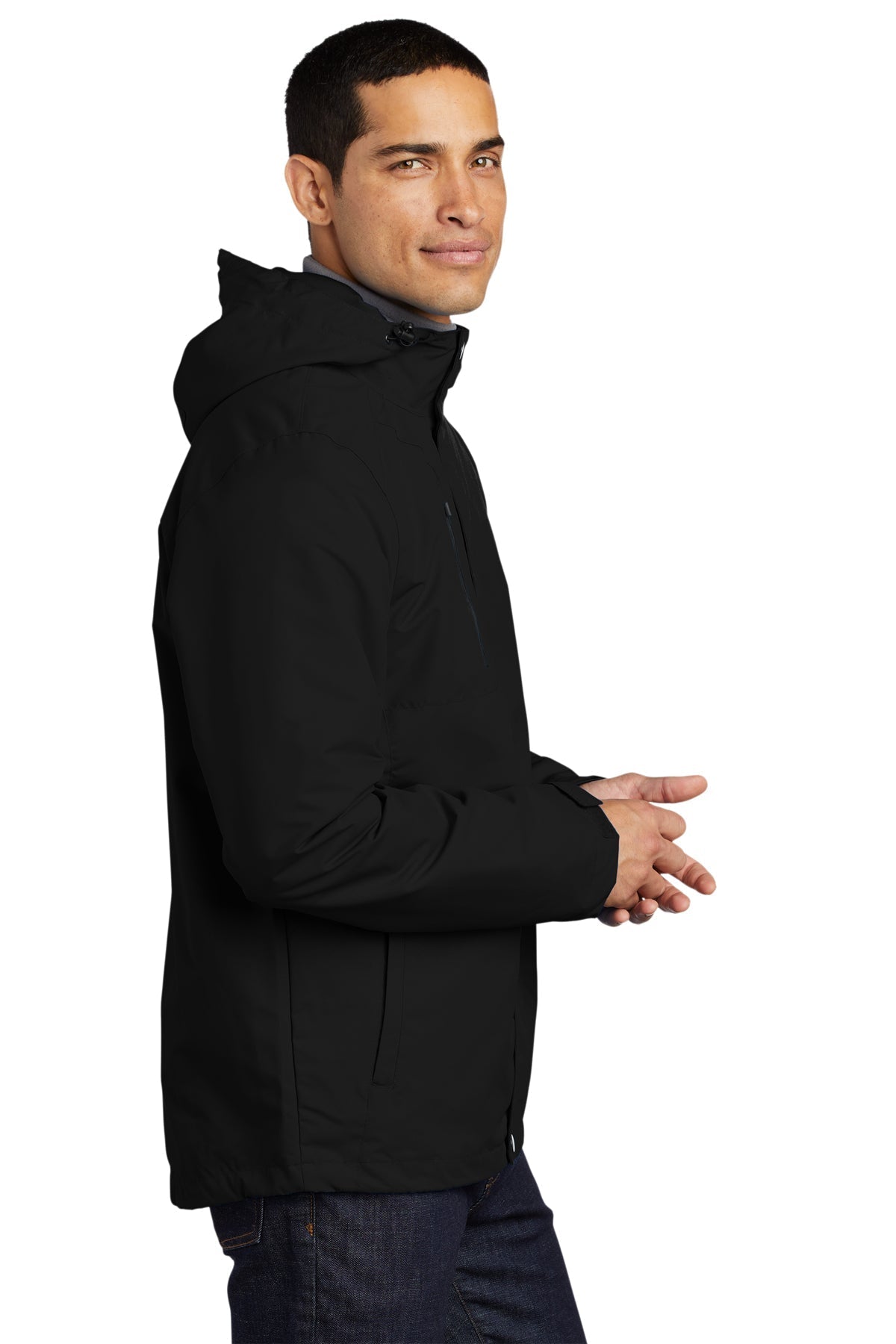 Port Authority All-Conditions Branded Jackets, Black [MyWash Car Wash]