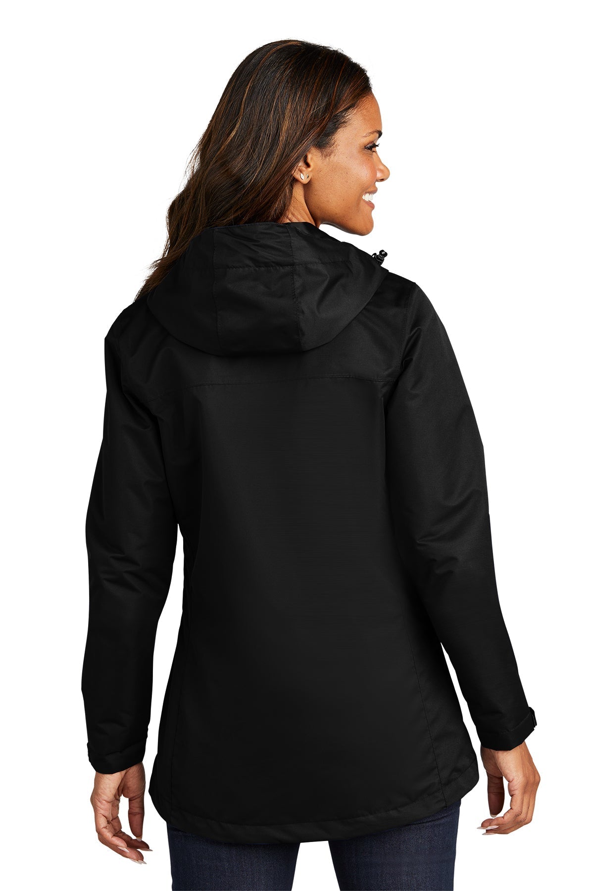 Port Authority Ladies All-Conditions Branded Jackets, Black [Milford Mining Company Utah]